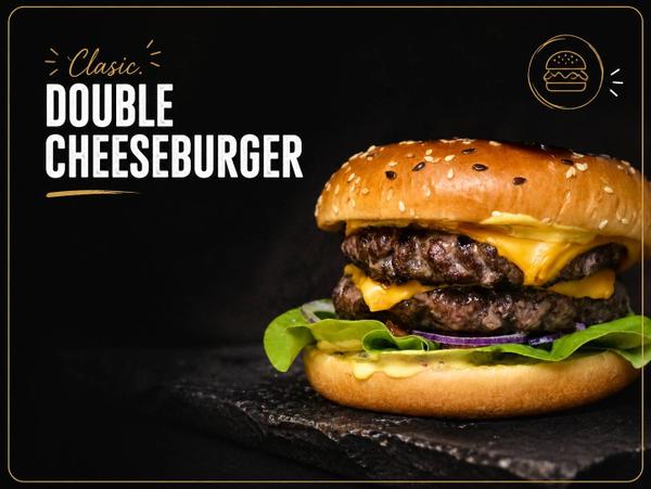 MENIU Doublecheeseburger de Vita Black Angus